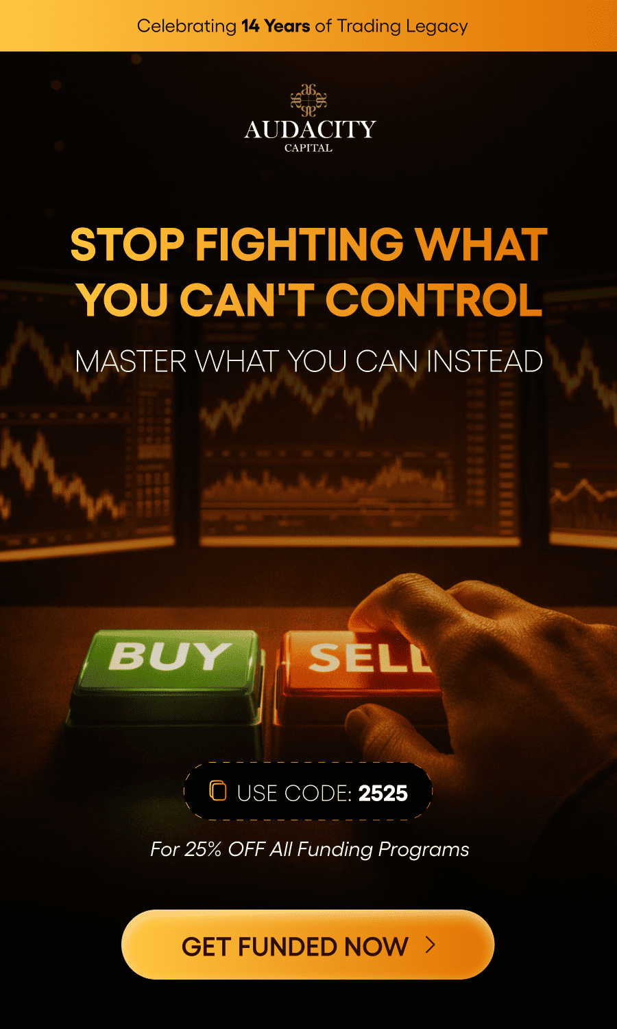 Stop fighting what you cant control and master what you can instead.